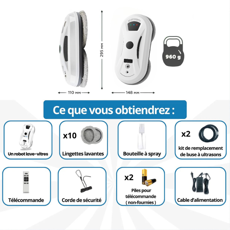 Mr Lavage - Robot Lave Vitres Professionnel Intelligents