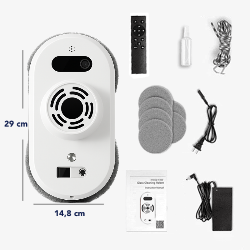 Mr Lavage V2 – Robot Lave Vitres Professionnel Intelligent