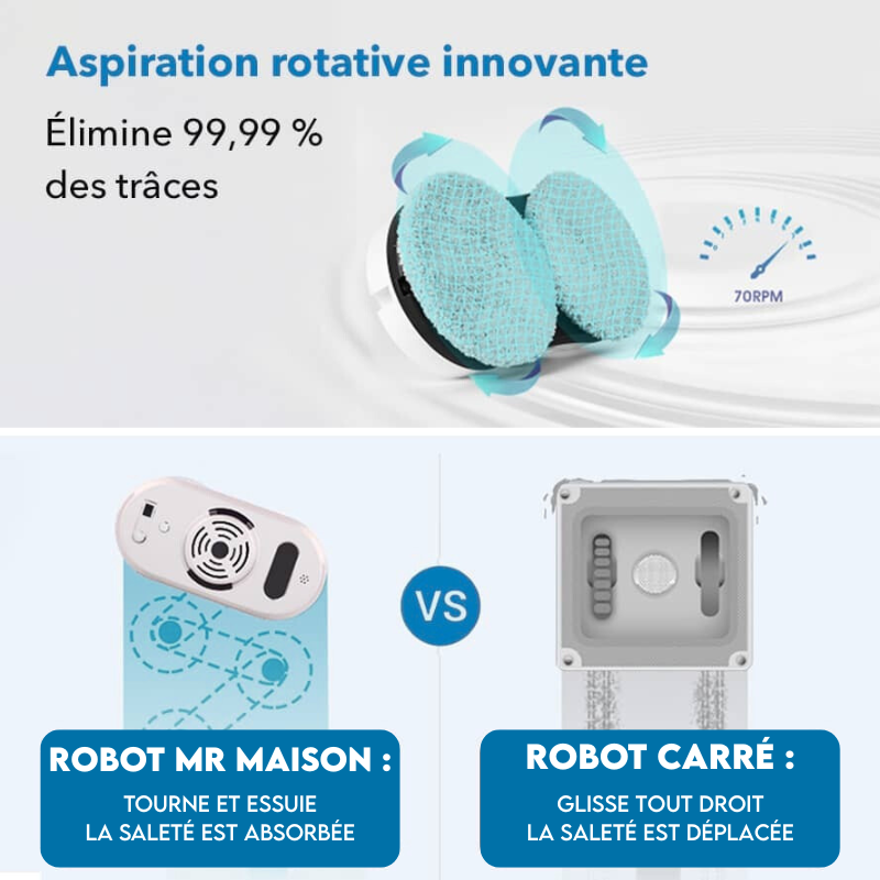 Mr Lavage V2 – Robot Lave Vitres Professionnel Intelligent